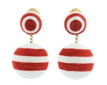 Similar here: https://www.matchesfashion.com/products/Rebecca-de-Ravenel-Paprika-beaded-cord-clip-earrings-1266148